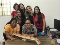 Projeto Mulheres nas exatas faz ação em escolas públicas. Foto: Arquivo pessoal
