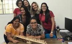 Projeto Mulheres nas exatas faz ação em escolas públicas. Foto: Arquivo pessoal