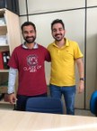 Professor Rafael Tassitano (UFRPE), orientador da pesquisa, com Luís Carlos Barroso