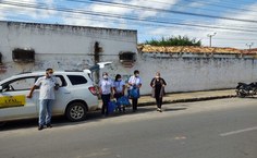 Equipe na coleta de dados e testes em Arapiraca. Foto: Cícero Rodrigues