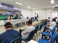 Reunião na Codevasf em Penedo com a presença do superintendente Ricardo Vieira e equipe da Ufal