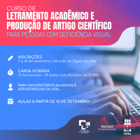 Núcleo de Acessibilidade promove curso para pessoas com cegueira e baixa visão