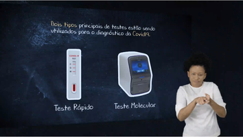 Vídeo sobre testes de covid está acessível para comunidade surda