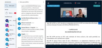 Reunião virtual do Consuni na terça-feira, 8 de setembro