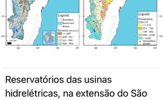 Reservatórios das usinas hidrelétricas do São Francisco