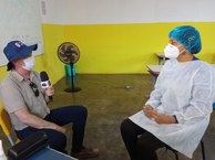 Professora Cristiane Castro, da Foufal da Ufal, em entrevista à TV Gazeta
