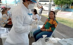 Testagem da população (Foto Januário Filho)