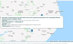 Registro da atividade no mapa da FAO