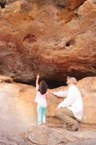 Visita aos sitíos arqueológicos com pinturas rupestres