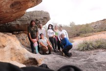 Visita aos sitíos arqueológicos com pinturas rupestres