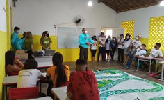 Ações de educação ambiental com alunos de escolas públicas durante a 4ª Expedição. Foto: Rose Ferreira