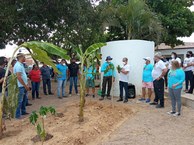 Entrega de fossa agroecológica em Pão de Açucar-AL. Foto: Rose Ferreira