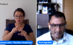 Professor Agnaldo Santos, diretor-geral do Campus do Sertão, deu as boas-vindas aos alunos