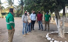 Visita dos coordenadores da Expedição Científica à Pedreira Triunfo