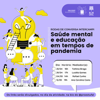 Saúde mental e educação na pandemia são debate em roda de conversa