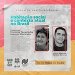 Fórum de Habitação Social discute moradia no contexto da pandemia