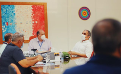 Reitor Josealdo Tonholo e Assessoria do GR em reunião com o prefeito Renato Filho