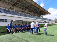 Instalações do campo de futebol