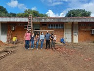 Visita à obra da Farmácia