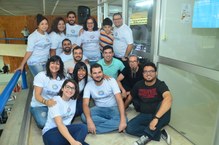 Equipe que trabalhou durante a SBPC