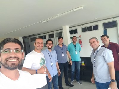 Membros do Centro de Inovação Edge da Ufal (Foto Davi Bibiano)