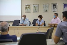 Reitor Josealdo Tonholo, vice-reitora Eliane Cavalcanti e o diretor-presidente da Fapeal, Fábio Guedes