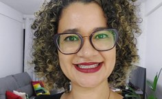 Professora Simone Affonso, coordenadora do minicurso