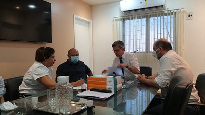 Reunião na Semed com a equipe da Ufal