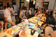 2019. [Pinacoteca na Bienal do Livro. Pina Ilustra - exposição de ilustradores e quadrinistas alagoanos que a Pinacoteca levou à 9ª Bienal do Livro [Foto Itawi Albuquerque]