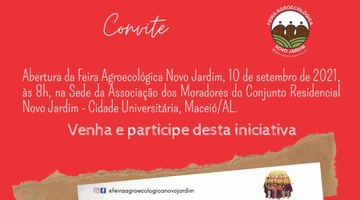 Ufal e entidades apoiam feira agroecológica do Conjunto Novo Jardim