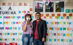 Diretor Cleriston Izidro com a vice-reitora da Ufal, Eliane Cavalcanti