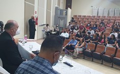 Professor Roberaldo falou da importância do Paespe para os jovens de escolas públicas e destacou a pare ria de vários docentes do Ctec