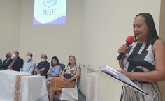 Professora Adriana Weber, aluna da primeira turma do Paespe, emocionou os presentes à cerimônia com sua história de superação para entrar na Ufal, concluir o curso e Engenharia Civil, onde hoje é docente
