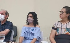 Rogério Pinheiro, Geiza Correia e Rosa Tenório, presidente do Crea-AL