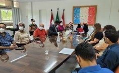 Reunião desta terça no gabinete do reitor Tonholo