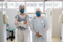 Lorena de Menezes, coordenadora do curso, e Jorge Gonçalves, diretor da Foufal