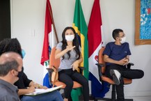 Reunião com representantes da comunidade universitária, surdos e ouvintes