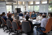 Reunião do reitor Josealdo Tonholo e equipe com a Fundaj