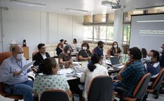 Reunião do reitor Josealdo Tonholo e equipe com a Fundaj