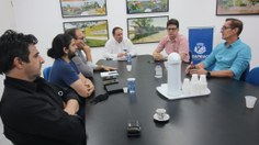 Reunião do prefeito Luciano Barbosa com os dirigentes da Ufal, da Uneal e do Ifal de Arapiraca /  Foto Davi Salsa