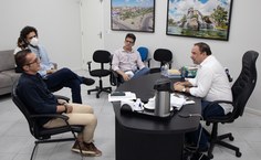 Reunião de segunda-feira (4) dos dirigentes da Ufal com o prefeito Luciano Barbosa / Foto Renner Boldrino