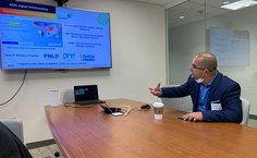 Professor Ig Ibert Bittencourt, diretor do Nees, durante apresentação dos projetos