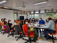 Reunião da comissão com o reitor Josealdo Tonholo