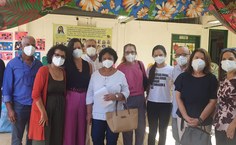 Comissão da Ufal em visita às escolas onde estão desabrigados de Maceió