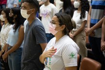 Aula inaugural no auditório da Reitoria, Campus A.C. Simões