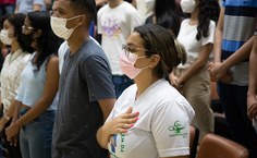 Aula inaugural no auditório da Reitoria, Campus A.C. Simões