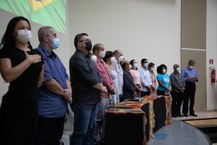 Aula inaugural no auditório da Reitoria, Campus A.C. Simões