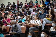 Aula inaugural no auditório da Reitoria, Campus A.C. Simões