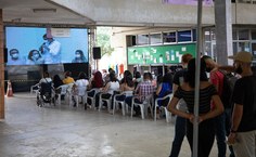 Aula inaugural no auditório da Reitoria, Campus A.C. Simões