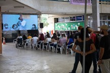 Aula inaugural no auditório da Reitoria, Campus A.C. Simões